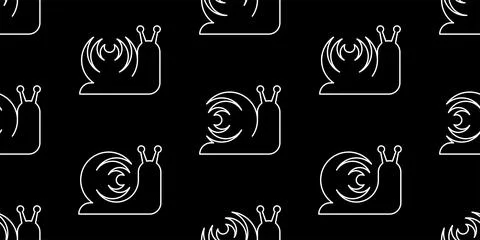 Seamless pattern with Snails Stock Illustration