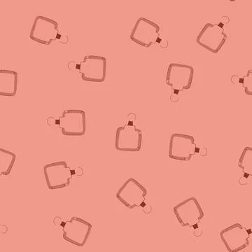 Seamless pattern snap clasp jewelry cartoon vector Stock Illustration