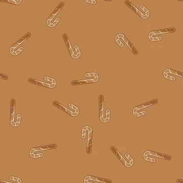 Seamless pattern snickerdoodle christmas themed cookies cartoon vector Stock Illustration