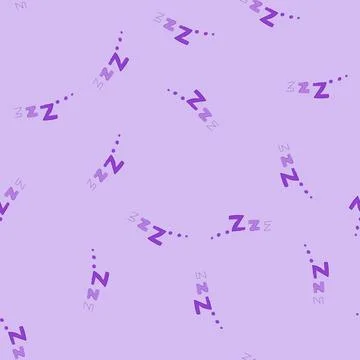 Seamless pattern snooze sleep zzz cartoon vector Stock Illustration