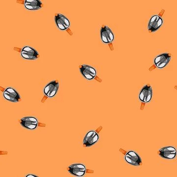 Seamless pattern snorkel diving mask cartoon vector 스톡 일러스트