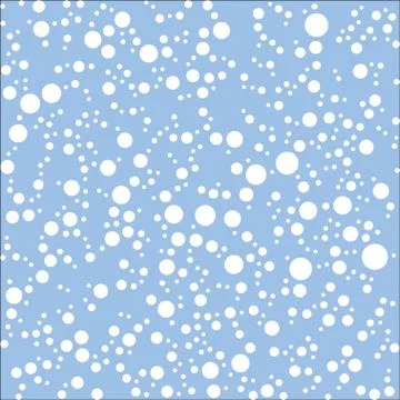 Seamless pattern with snow on blue background Stock Illustration