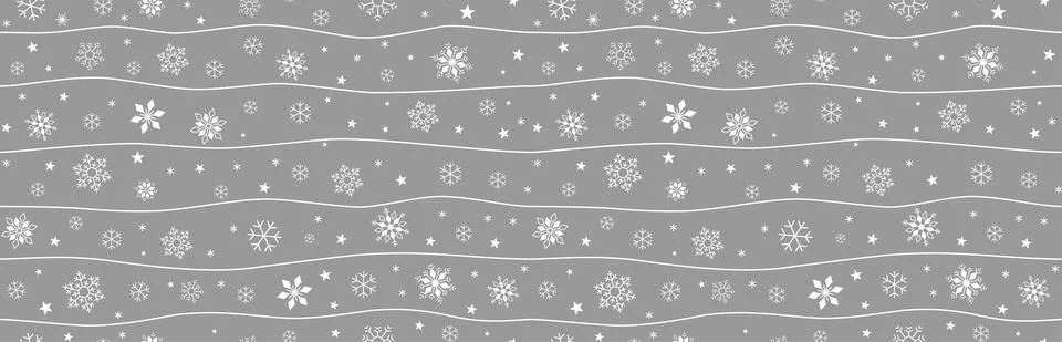 Seamless pattern of snowflake Stock Illustration