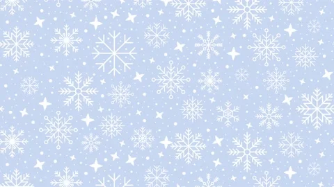 Seamless pattern with snowflakes on a blue background. Winter background wi.. Stock Footage 229529440