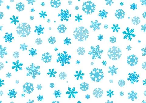 Seamless pattern. Snowflakes, Christmas background. Vector illustration Stock Illustration