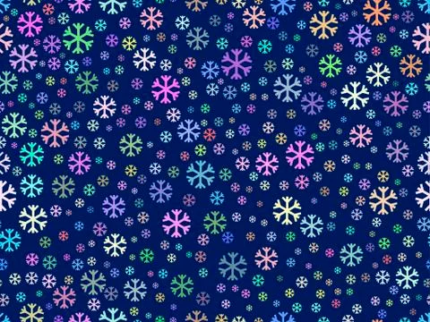 Seamless pattern with snowflakes. Christmas pattern. Vector illustration. Stock Illustration