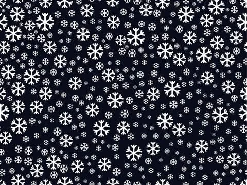 Seamless pattern with snowflakes. Christmas pattern. Vector illustration. 스톡 일러스트