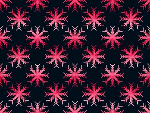 Seamless pattern with snowflakes. Christmas pattern. Vector illustration. 스톡 일러스트