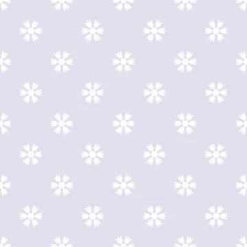 Seamless pattern with snowflakes gray white Stock Illustration