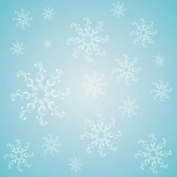 Seamless pattern with snowflakes Stock Illustration