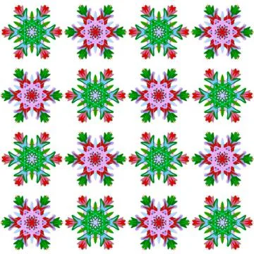 Seamless pattern with snowflakes  Stock Illustration
