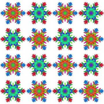 Seamless pattern with snowflakes  Stockillustratie