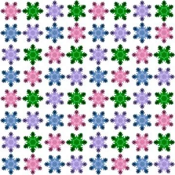 Seamless pattern with snowflakes  Stock Illustration