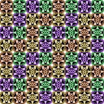 Seamless pattern with a snowflakes Stock Illustration