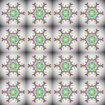 Seamless pattern with a snowflakes Stock Illustration