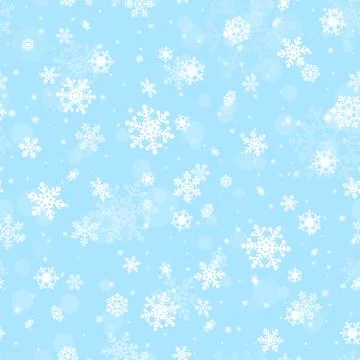 Seamless pattern with snowflakes. Stock-Illustration