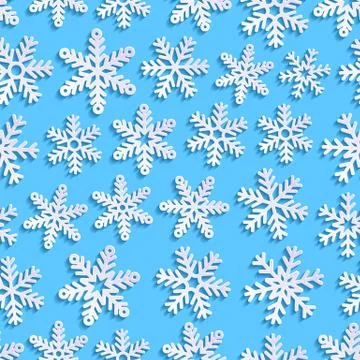 Seamless pattern with snowflakes Stock Illustration