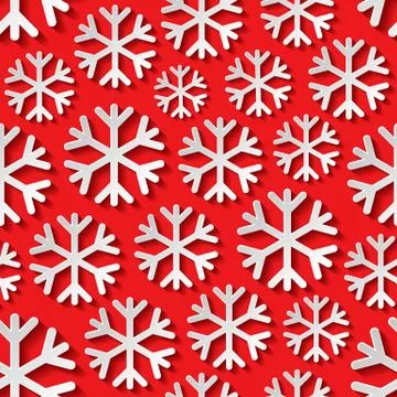 Seamless pattern with snowflakes Stock Illustration