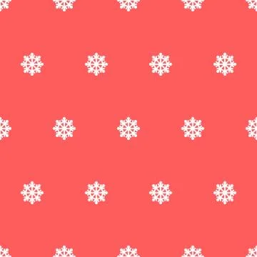 Seamless pattern of snowflakes. Stock Illustration