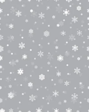 Seamless pattern with  snowflakes Stock Illustration