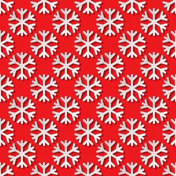 Seamless pattern with snowflakes Stock Illustration
