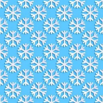 Seamless pattern with snowflakes Stock Illustration