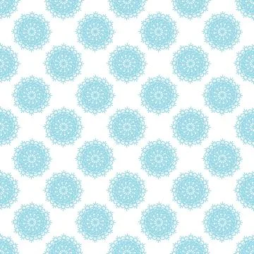 Seamless pattern with snowflakes. Illustrazione stock