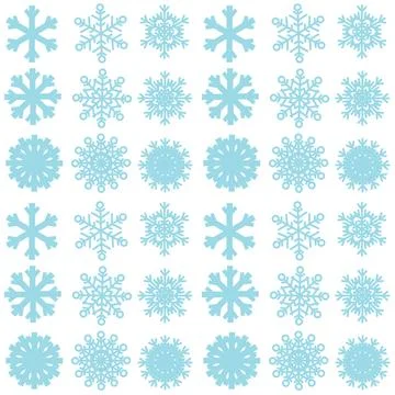 Seamless pattern with snowflakes. Stock Illustration