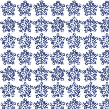 Seamless pattern with snowflakes. Stock Illustration