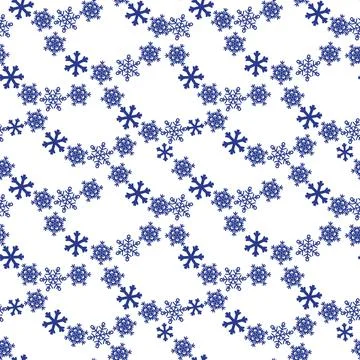 Seamless pattern with snowflakes. Stock Illustration