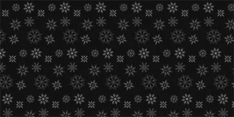 Seamless pattern with snowflakes. Stock Illustration