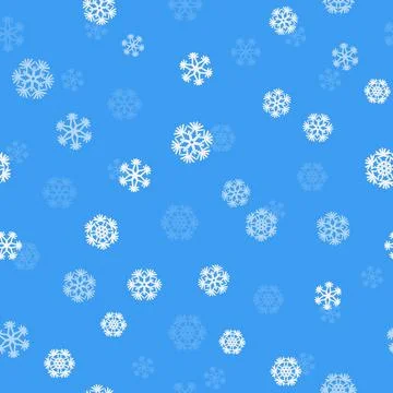 Seamless pattern with snowflakes Stock Illustration