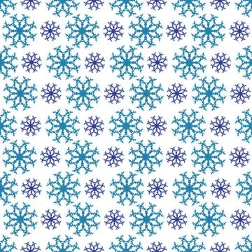 Seamless pattern with snowflakes, for invitations, cards, scrapbooking Stock Illustration