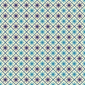 Seamless pattern with snowflakes, for invitations, cards, scrapbooking Stock Illustration