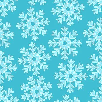 Seamless pattern with snowflakes vector illustration. 스톡 일러스트