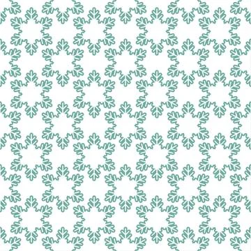 Seamless pattern with snowflakes on white Stock Illustration
