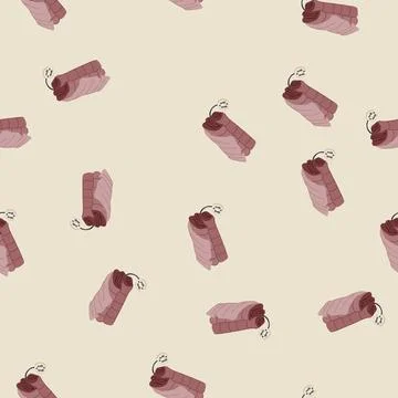 Seamless pattern snuggle blanket heated cartoon vector 库存插图