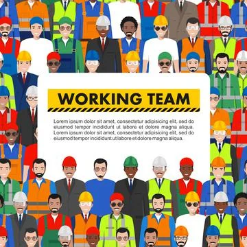 Seamless pattern social, teamwork and working team concept Stock Illustration