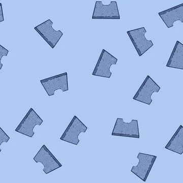 Seamless pattern soft bath mat cartoon vector イラスト素材