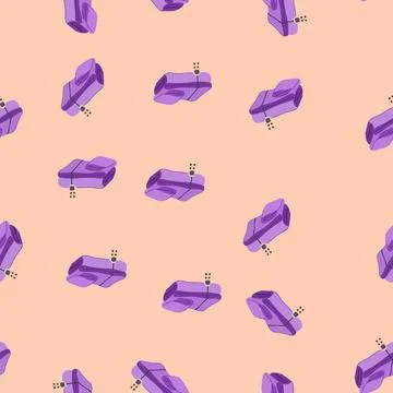 Seamless pattern soft blanket heated cartoon vector Stock Illustration