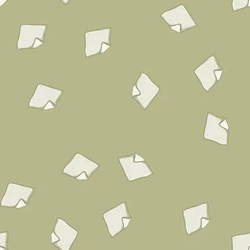 Seamless pattern soft burp cloths cartoon vector Stock Illustration