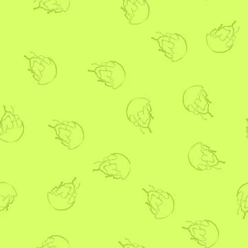 Seamless pattern soft melted circle cartoon vector Stock Illustration