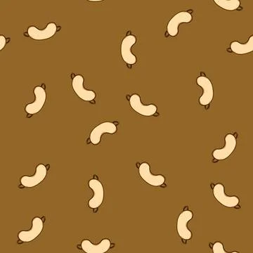 Seamless pattern soft sleep mask eye cartoon vector Illustrazione stock