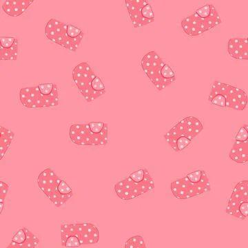 Seamless pattern soft swaddle wrap cartoon vector Stock Illustration