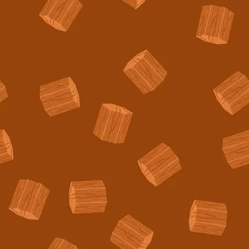 Seamless pattern soft wood platform cartoon vector Stock Illustration