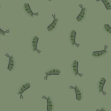 Seamless pattern soldier beret hat military cartoon vector Illustrazione stock