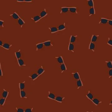 Seamless pattern solution glasses for the blind cartoon vector Stock Illustration