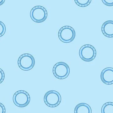 Seamless pattern soothe teething ring cartoon vector Stock Illustration