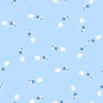 Seamless pattern soothing throat spray bottle cartoon vector Stock Illustration