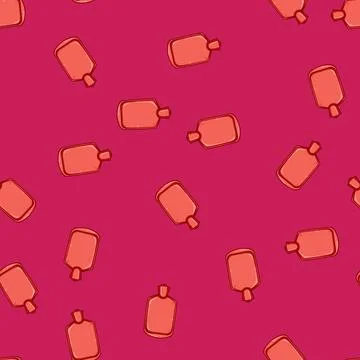 Seamless pattern soreness bottle pain relief cartoon vector Stock Illustration